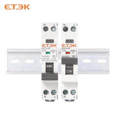 Interruptor Diferencial ETEK EKL9 (RCBO) Tipo A 30mA 230V, para carril DIN