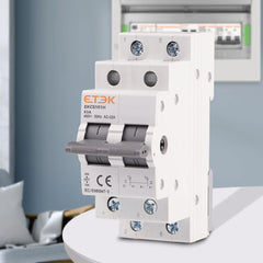 Interruptor de transferencia manual (MTS) ETEK EKCS101 ignífugo montaje en carril DIN