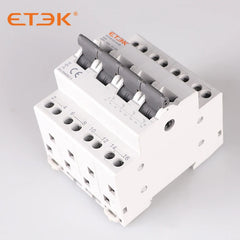Interruptor de transferencia manual (MTS) ETEK EKCS101 montaje en carril DIN