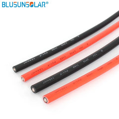 Cable solar fotovoltaico 1500V XLPE 4mm² y 6mm² rojo + negro