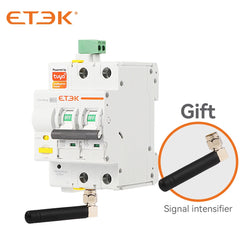 Magnetotérmico inteligente ETEK EKR3 16–63A 230V con control vía app Tuya/Smart Life