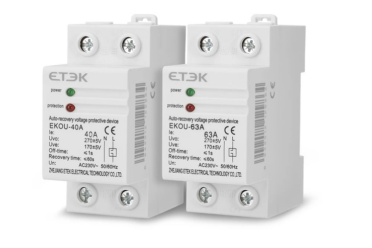 Protección contra sobretensión y subtensión 230V en carril DIN con rearme automático