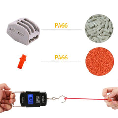 Conectores rápidos universales 2, 3 y 5 pines 230V pack 10/60 uds