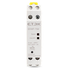 Control WiFi compatible con app TUYA montaje modular carril DIN