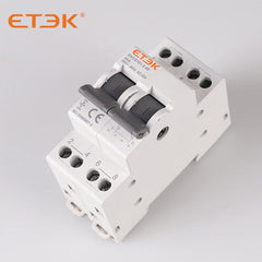 Interruptor de transferencia manual (MTS) ETEK EKCS101 montaje en carril DIN