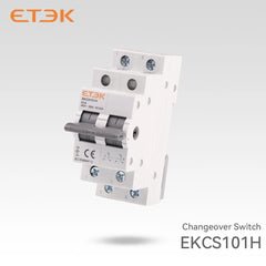 Interruptor de transferencia manual (MTS) ETEK EKCS101 ignífugo montaje en carril DIN