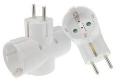 Adaptador de Enchufe 1 a 3 Tomas Schuko