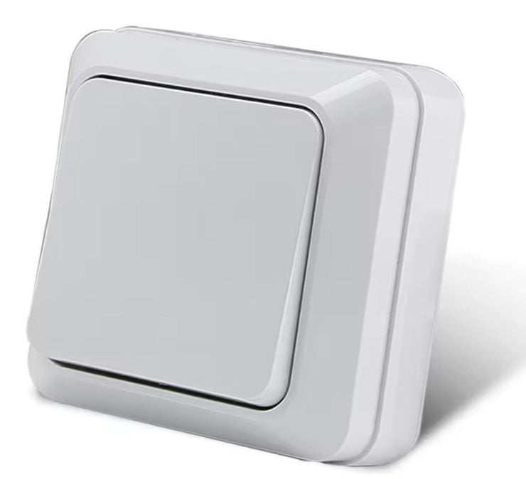Interruptor pared blanco simple o doble de superficie