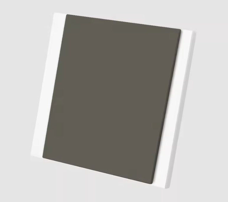 Interruptor Design Gris y Blanco Tacto Cuero para Empotrar