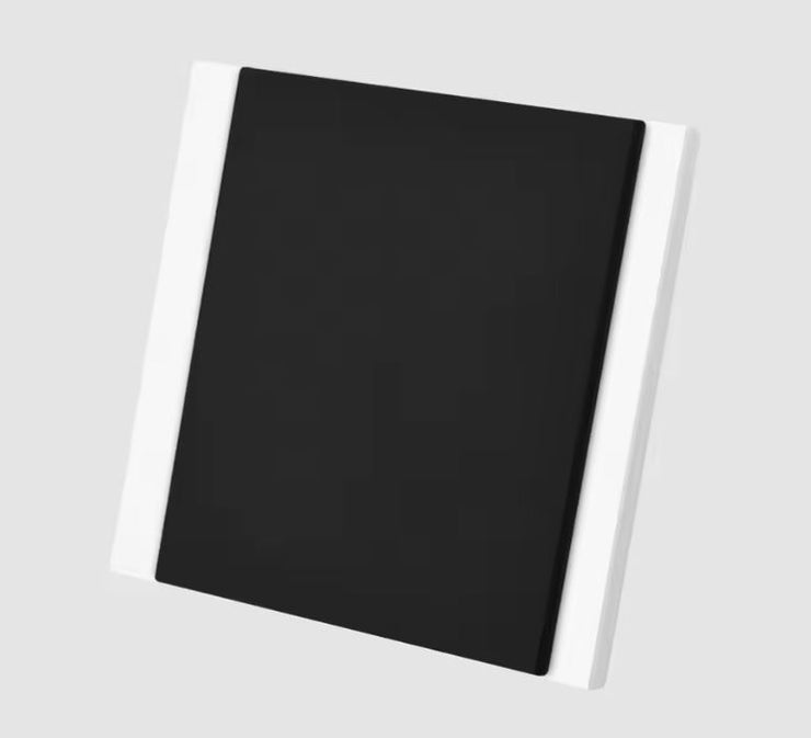 Interruptor Design Negro y Blanco Tacto Cuero para Empotrar