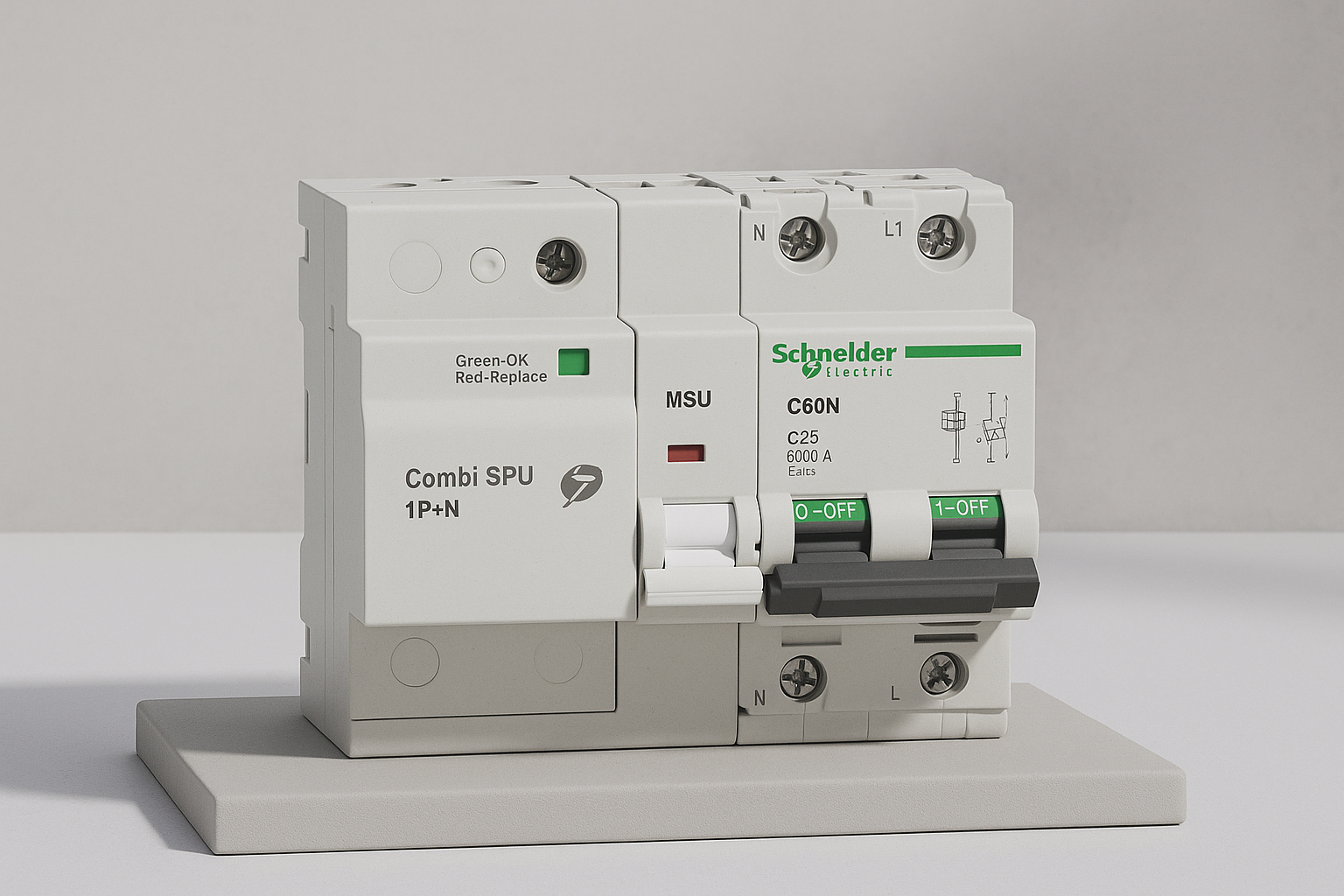 COMBI SPU - El Interruptor Automático con Protección Combinada contra Sobretensiones