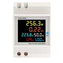 Medidor multifunción 6 en 1 ETEK EKD52-2066 hasta 100A, montaje en carril DIN