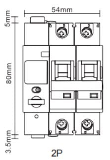 Magnetotérmico inteligente ETEK EKR3 16–63A 230V con control vía app Tuya/Smart Life