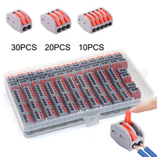 Conectores rápidos universales 2, 3 y 5 pines 230V pack 10/60 uds