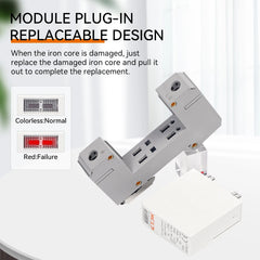 Protección contra sobretensiones ETEK EKU5 tipo T1+T2 por fusible 40kA 275V