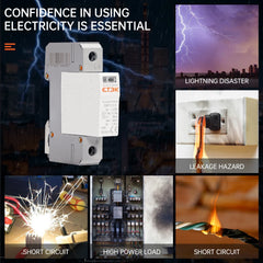 Protección contra sobretensiones ETEK EKU5 tipo T1+T2 por fusible 40kA 275V