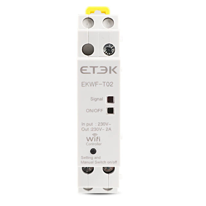 Control WiFi compatible con app TUYA montaje modular carril DIN