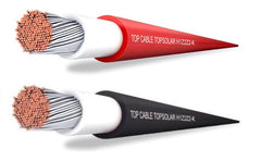 Cable Solar Rojo o Negro TOPSOLAR (H1Z2Z2-K), 100m 4mm2 y 6mm2