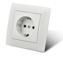 Enchufe de pared blanco simple y con USB para empotrar