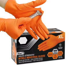 Guantes de nitrilo extra fuertes para trabajos industriales