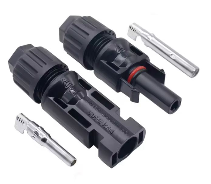Conectores eléctricos rápidos MC4 solar 1000VDC, 30A, 5 machos y 5 hembras